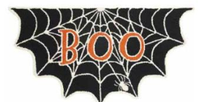 Boo Spider Web Shaped Rug