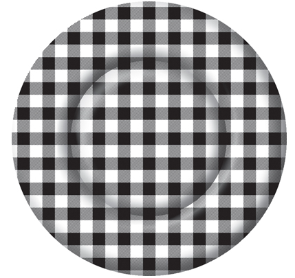 Black Buffalo Check Dinner Plates