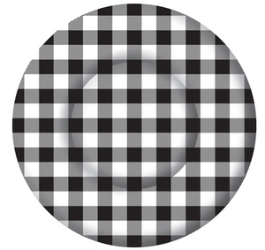 Black Buffalo Check Side Plate