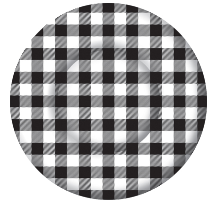 Black Buffalo Check Side Plate