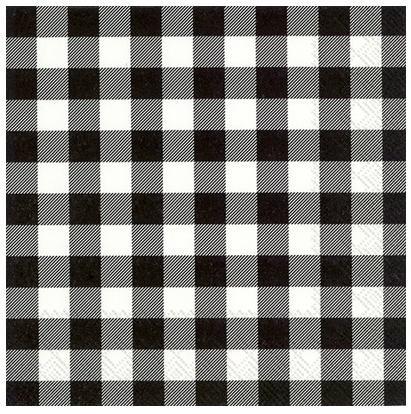 Black Buffalo Check Beverage Napkins