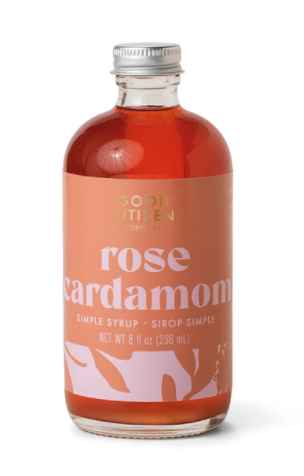 Rose Cardamom Bottled Syrup