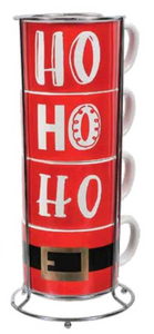 Santa Stacking Mug Set