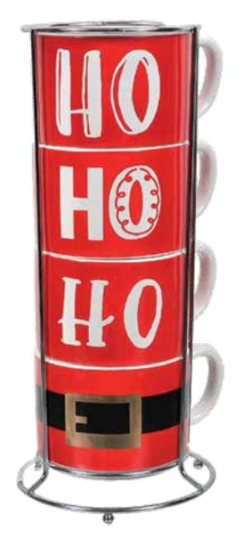 Santa Stacking Mug Set