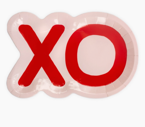 XOXO Shaped Diecut Dinner Plates