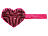 Large Sequin Heart Soft Headband