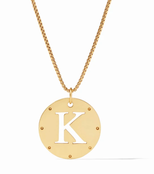 Monogram Pendant Necklace - K