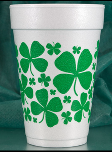 St. Patricks Day Styrofoam Cups