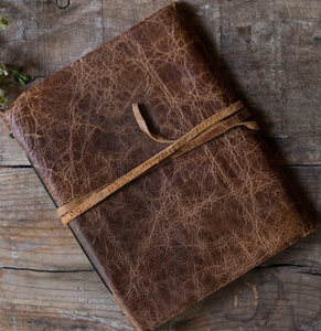 Leather Bound Journal Rustic Style Guest Book