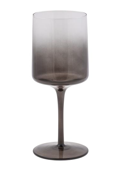 Mid Century Wine Glass - Gray Ombre