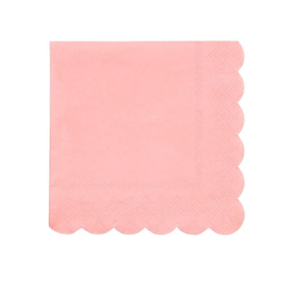 Neon Coral Beverage Napkins