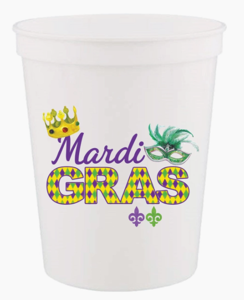 Mardi Gras Stadium Cups