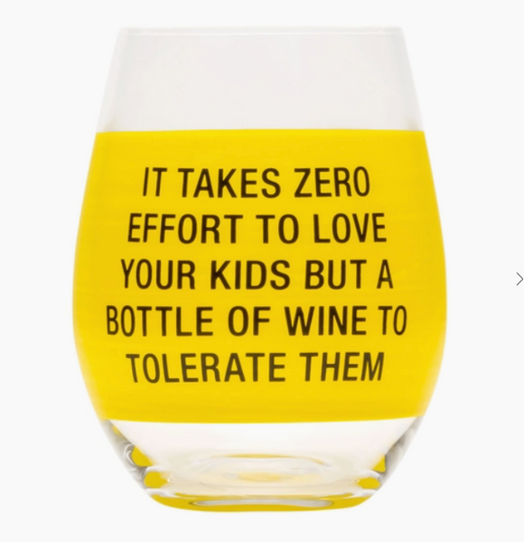 Zero Effort Wine Glass