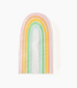 Pastel Rainbow Diecut Napkins