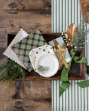 Green Stripe Table Runner