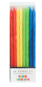 Rainbow Spiral Birthday Candles