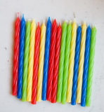 Rainbow Spiral Birthday Candles