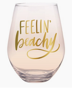 Feelin' Beachy Jumbo Wine Glass