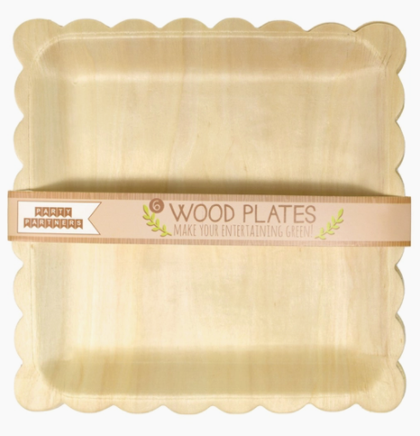 Wood Dinner Plates