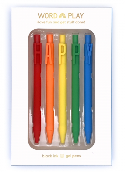 Happy Word Play 5 Pack Pens