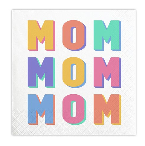 Mom Mom Mom Beverage Napkins