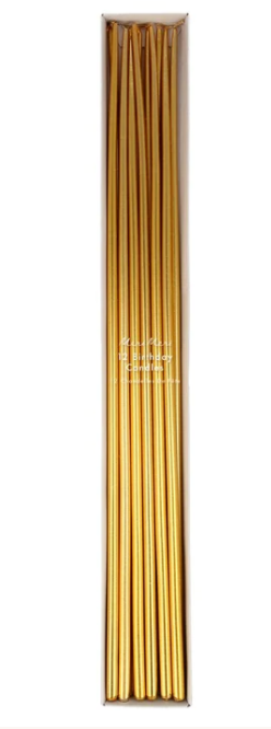 Gold Tall Tapered Candles