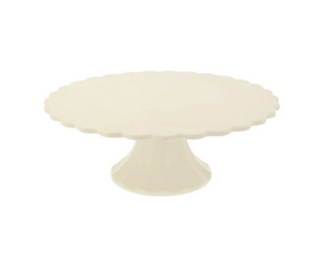 Small Bamboo Fiber Cake Stand - Cream