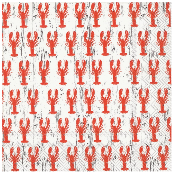 Lobster Beverage Napkins