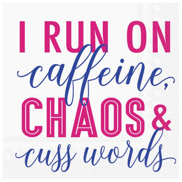 I Run On Caffeine Beverage Napkins