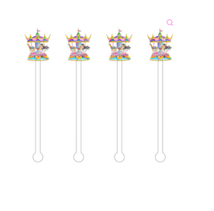 Carousel Acrylic Stir Sticks