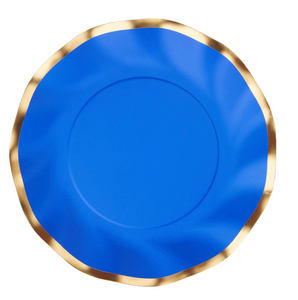 Every Day Blue Wavy Salad Plate