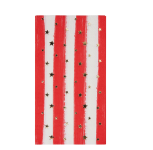 Red Patriotic Confetti Guest Towels