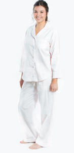 Long Sleeve/Pant Set - White