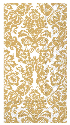 White And Gold Palais Guest Towels