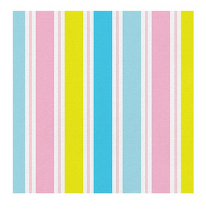 Pastel Striped Beverage Napkins