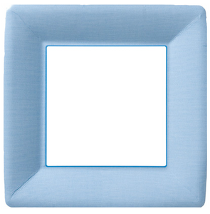 Light Blue Classic Linen Dinner Plates