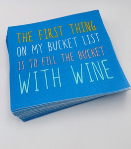 The First Things On My Bucket List Cocktail Napkins