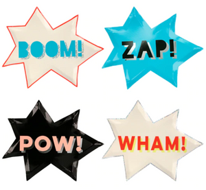 Superhero Diecut Plates