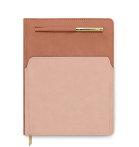 Vegan Leather Undated Planner - Terracotta/Blush