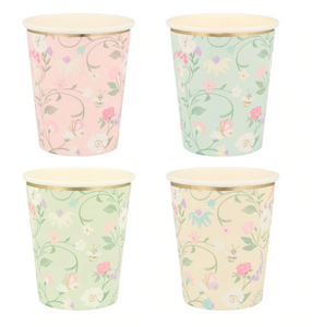 Laduree Paris Floral Paper Cups