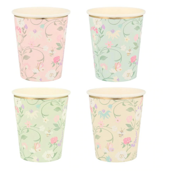 Laduree Paris Floral Paper Cups