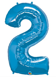 Blue Number 2 Balloon