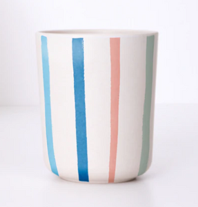 Bright Stripe Bamboo Cups