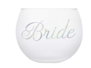 Roly Poly Wine Glass - Bride