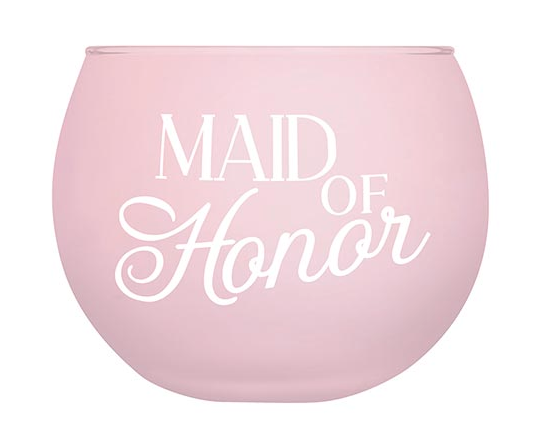 Maid Of Honor Roly Poly Glass