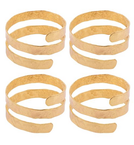 Gold Spiral Napkin Ring