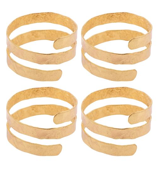 Gold Spiral Napkin Ring