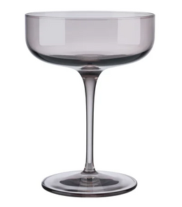 Mid Century Champagne Coupe - Gray