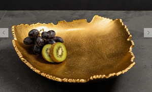 Gilded Torn Texture Bowl - Gold