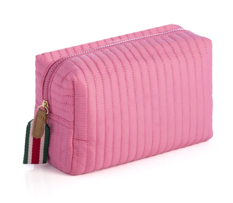 Ezra Large Boxy Cosmetic Pouch - Pink